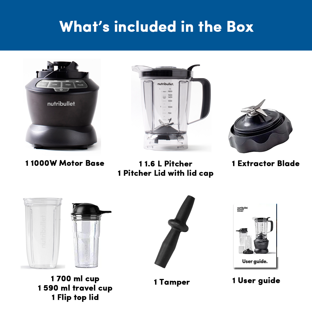NutriBullet Blender Combo 1000 Blender / Mixer / Smoothie Maker