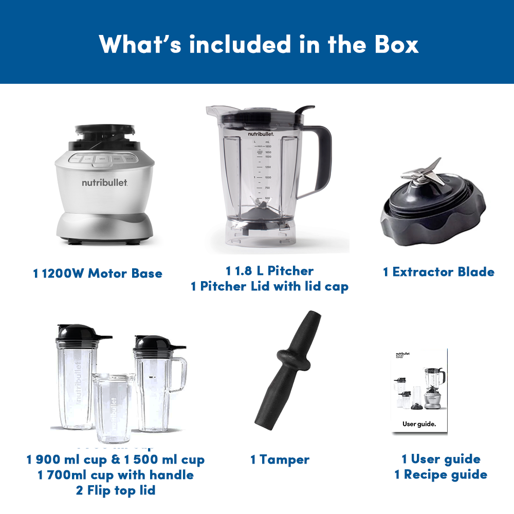 NutriBullet Blender Combo 1200 Blender / Mixer / Smoothie Maker