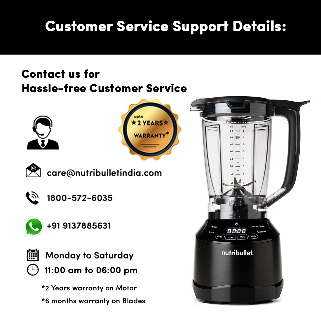 NutriBullet Smart Touch Blender Combo 1500 Blender / Mixer / Smoothie Maker