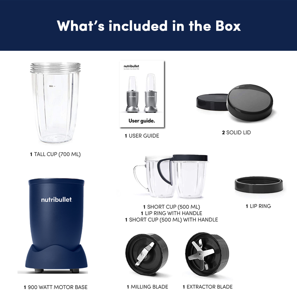 Renewed-NutriBullet Pro 900 Blender / Mixer / Smoothie Maker