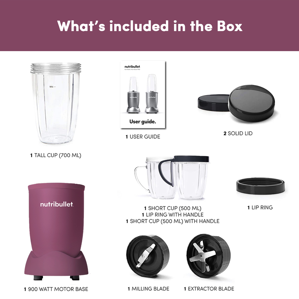 Renewed-NutriBullet Pro 900 Blender / Mixer / Smoothie Maker