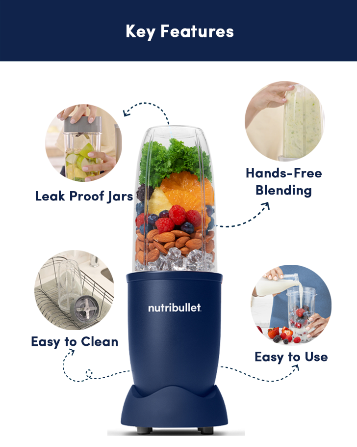 Renewed-NutriBullet Pro 900 Blender / Mixer / Smoothie Maker