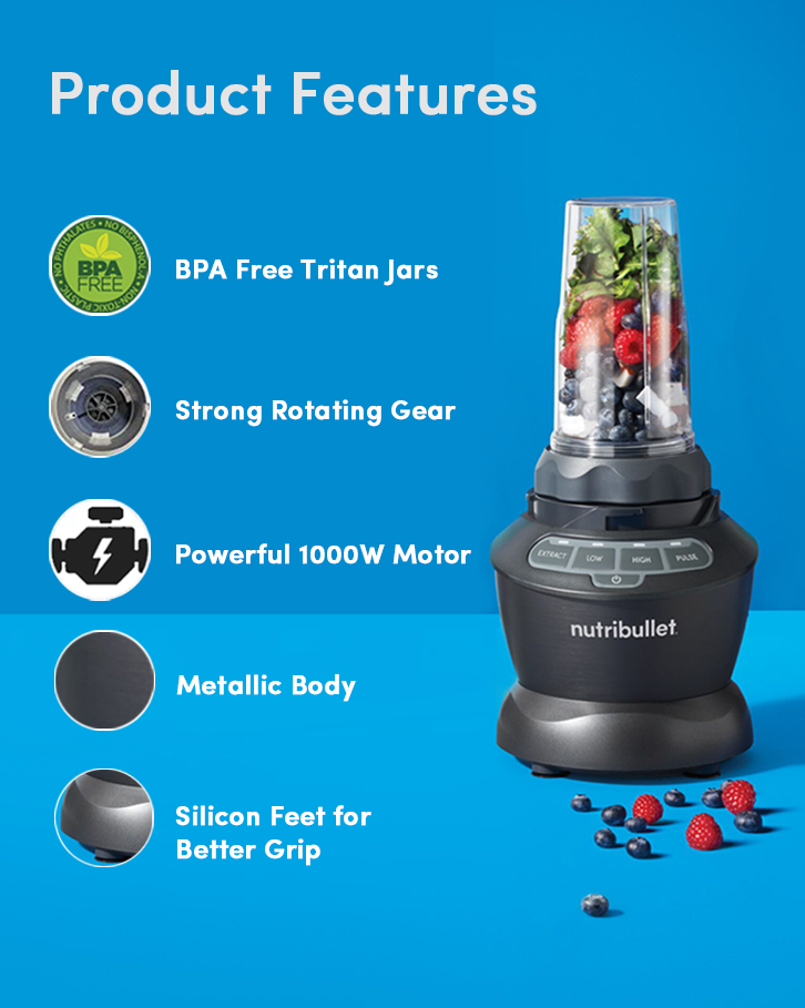 NutriBullet Blender Combo 1000 Blender / Mixer / Smoothie Maker